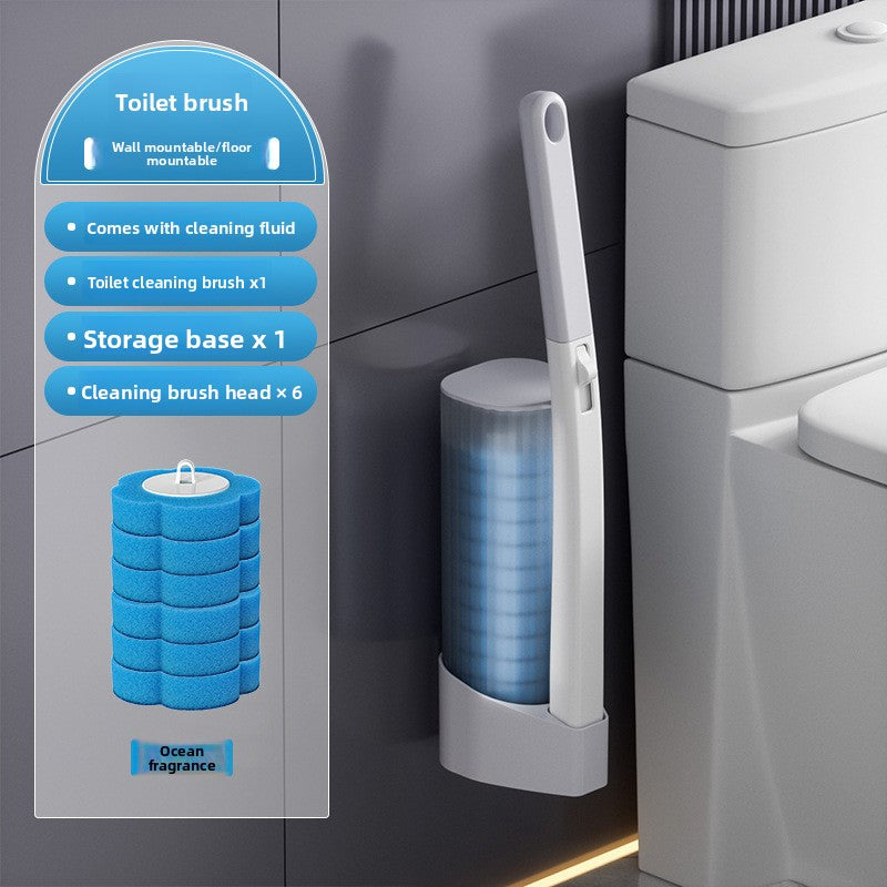Disposable toilet brush