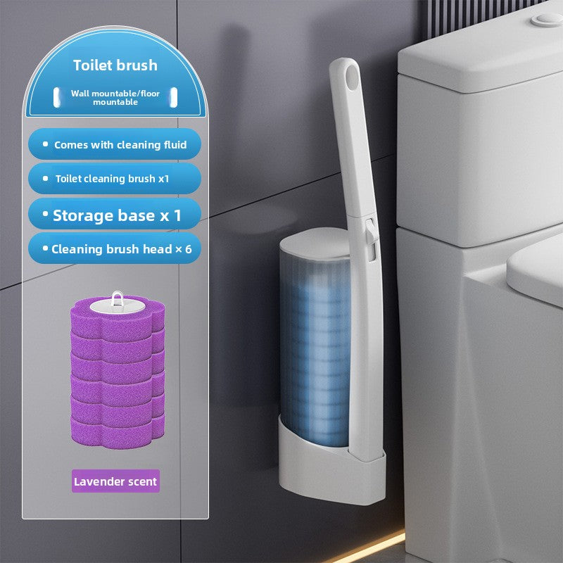 Disposable toilet brush