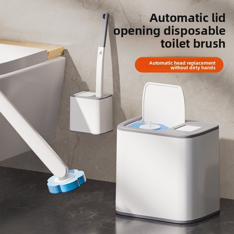 Disposable toilet brush
