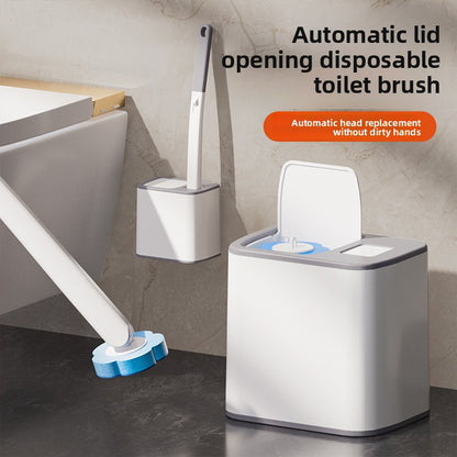 Disposable toilet brush