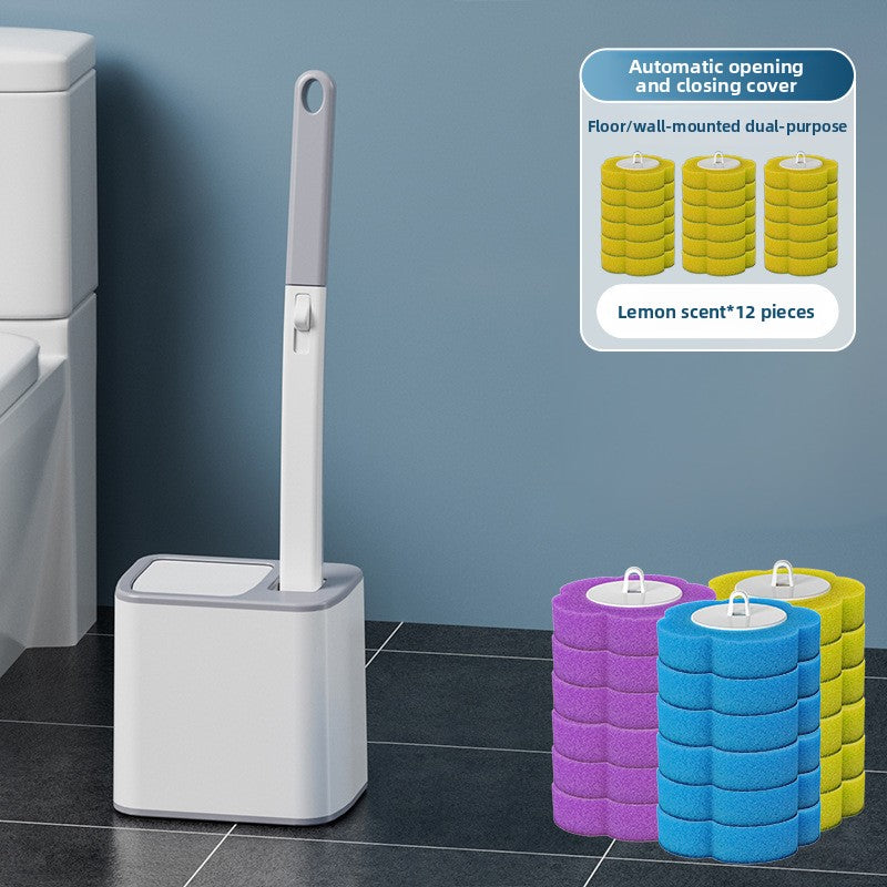Disposable toilet brush