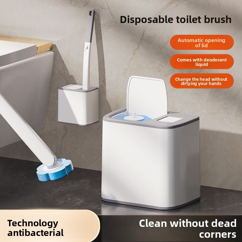 Disposable toilet brush
