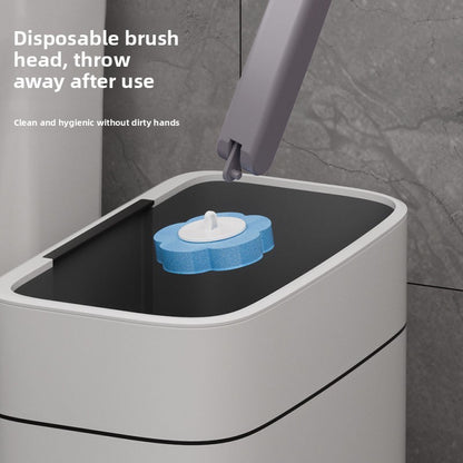 Disposable toilet brush