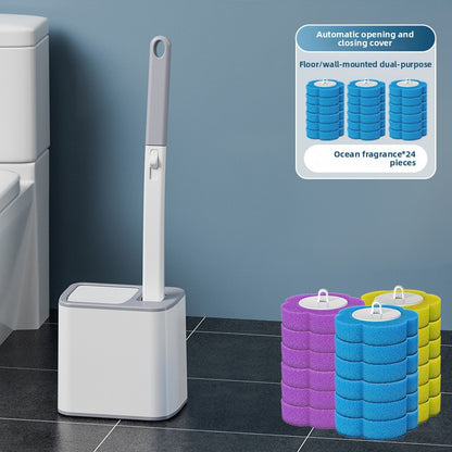 Disposable toilet brush