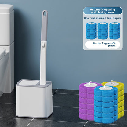 Disposable toilet brush