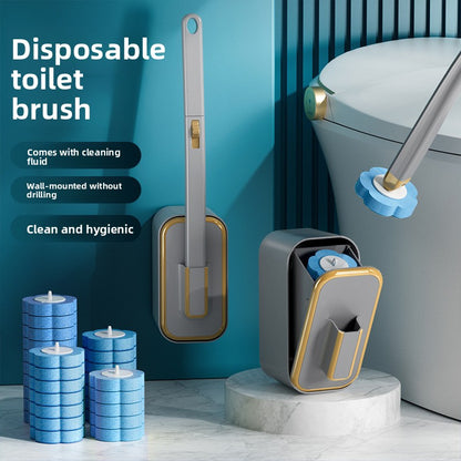 Disposable toilet brush