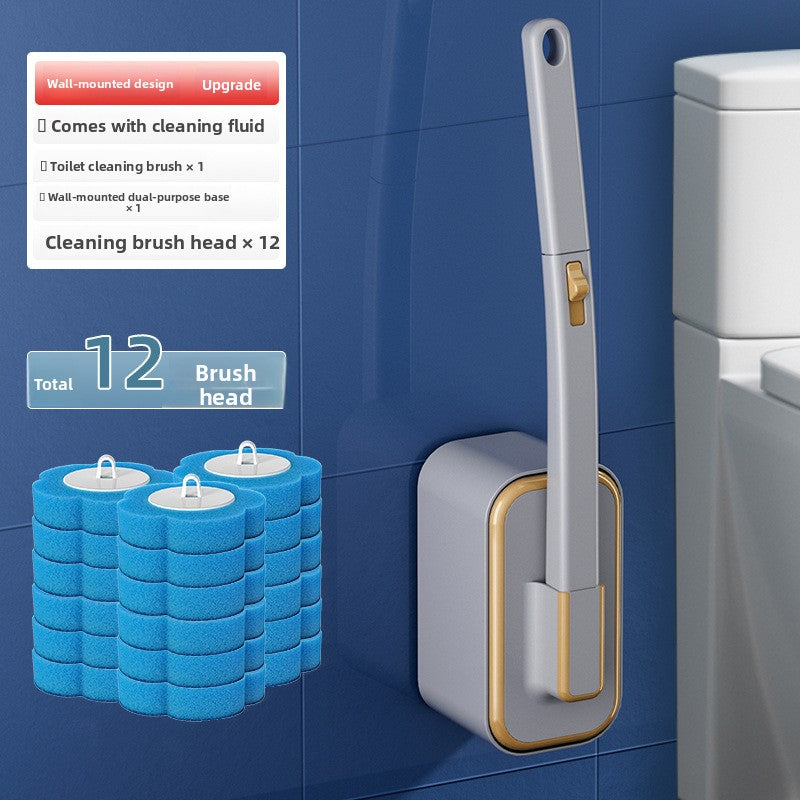 Disposable toilet brush