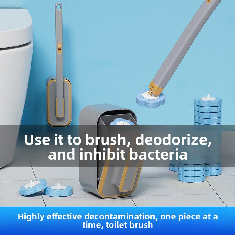 Disposable toilet brush