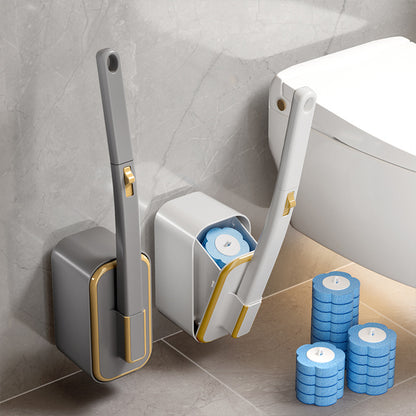 Disposable toilet brush
