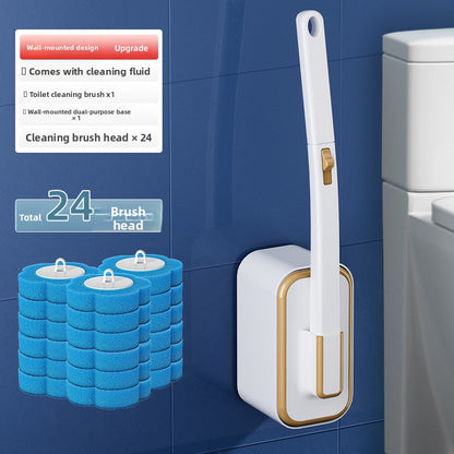 Disposable toilet brush