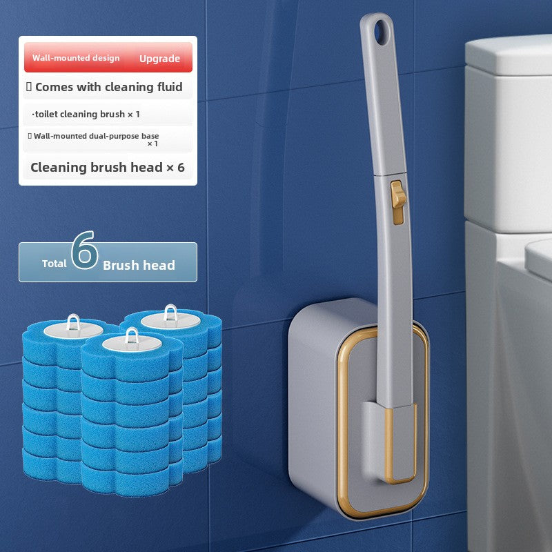 Disposable toilet brush