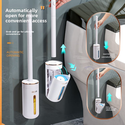Disposable toilet brush