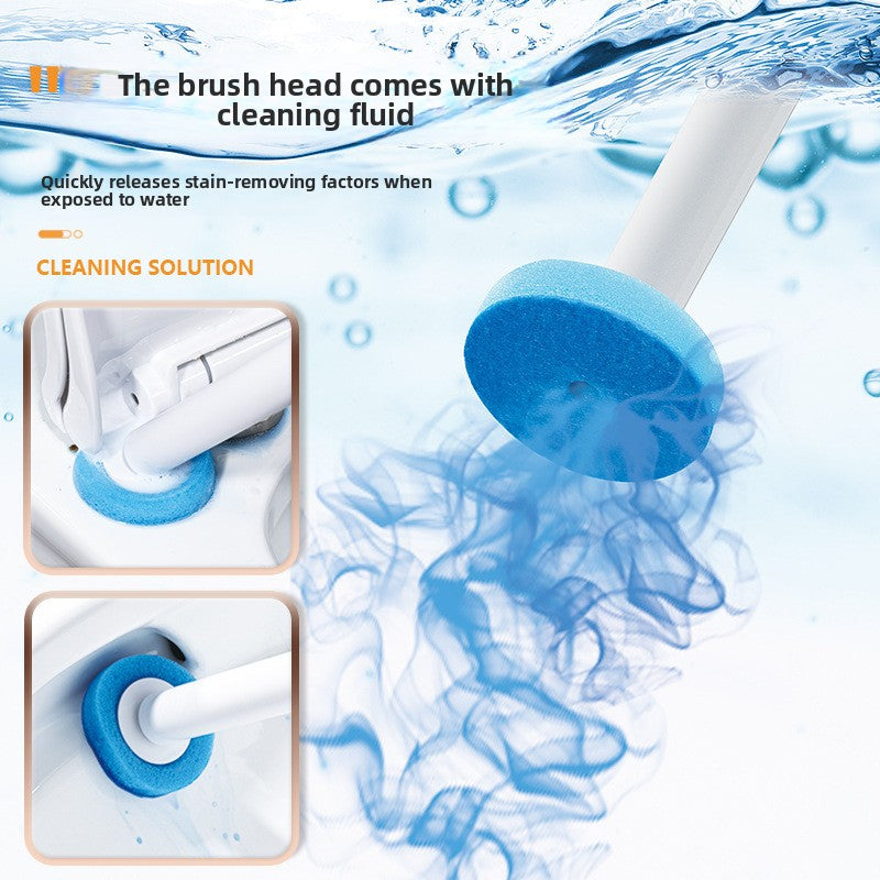 Disposable toilet brush