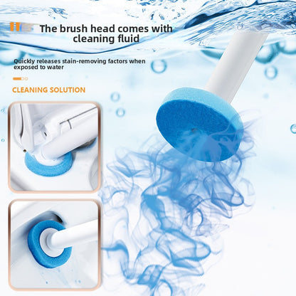 Disposable toilet brush