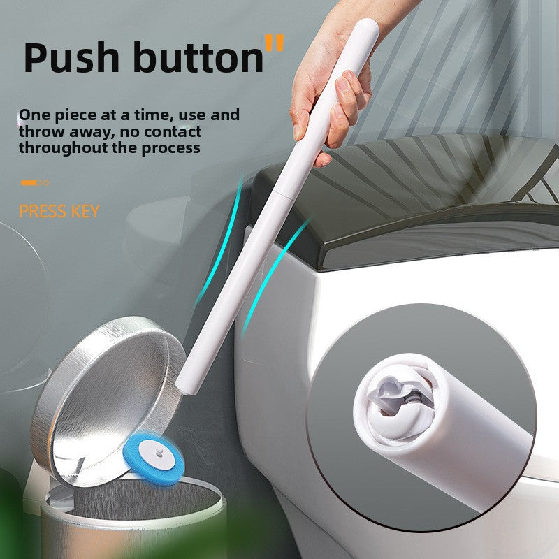 Disposable toilet brush