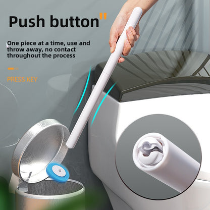 Disposable toilet brush