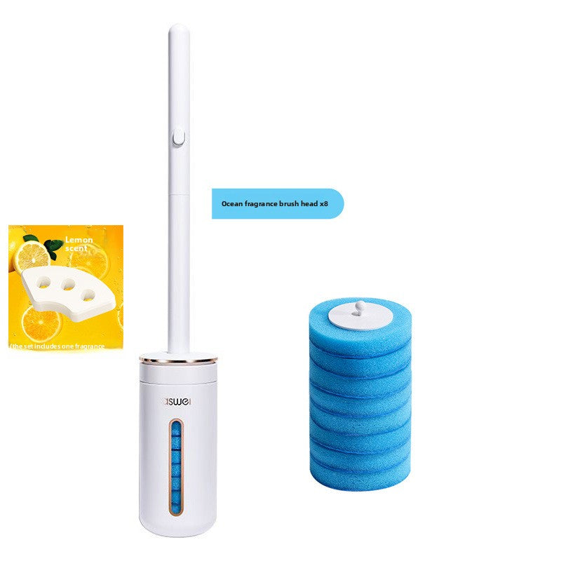 Disposable toilet brush