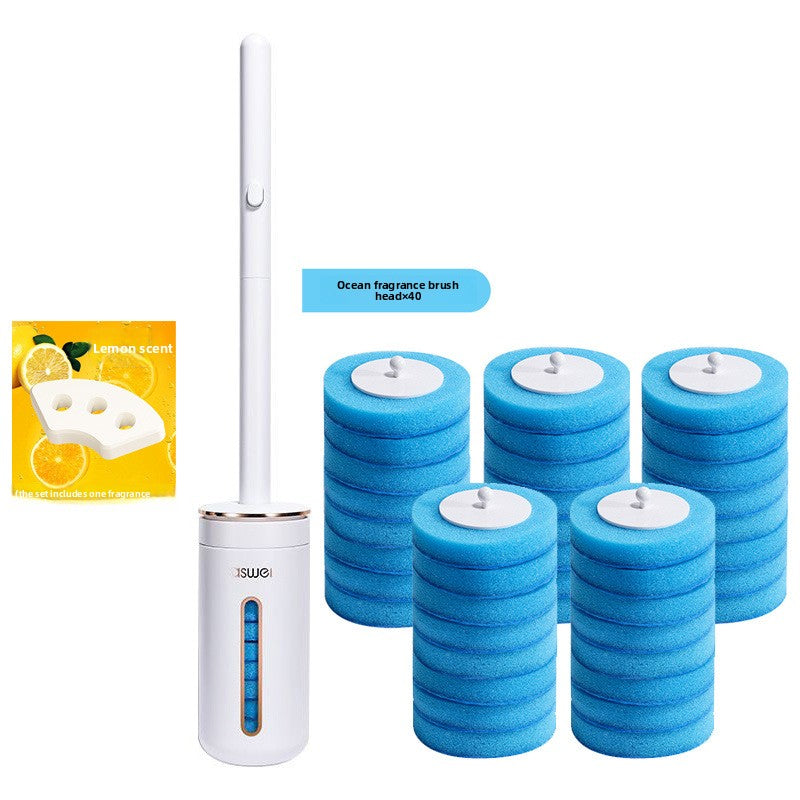 Disposable toilet brush