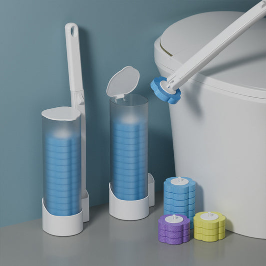 Disposable toilet brush
