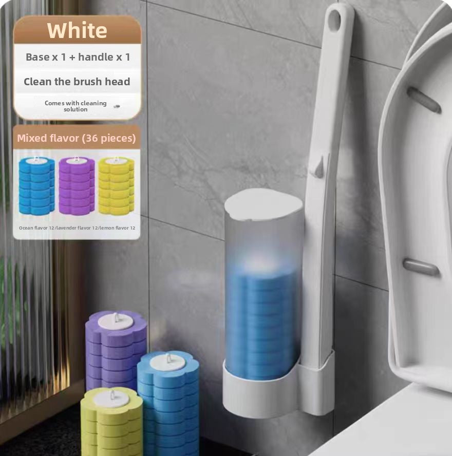 Disposable toilet brush
