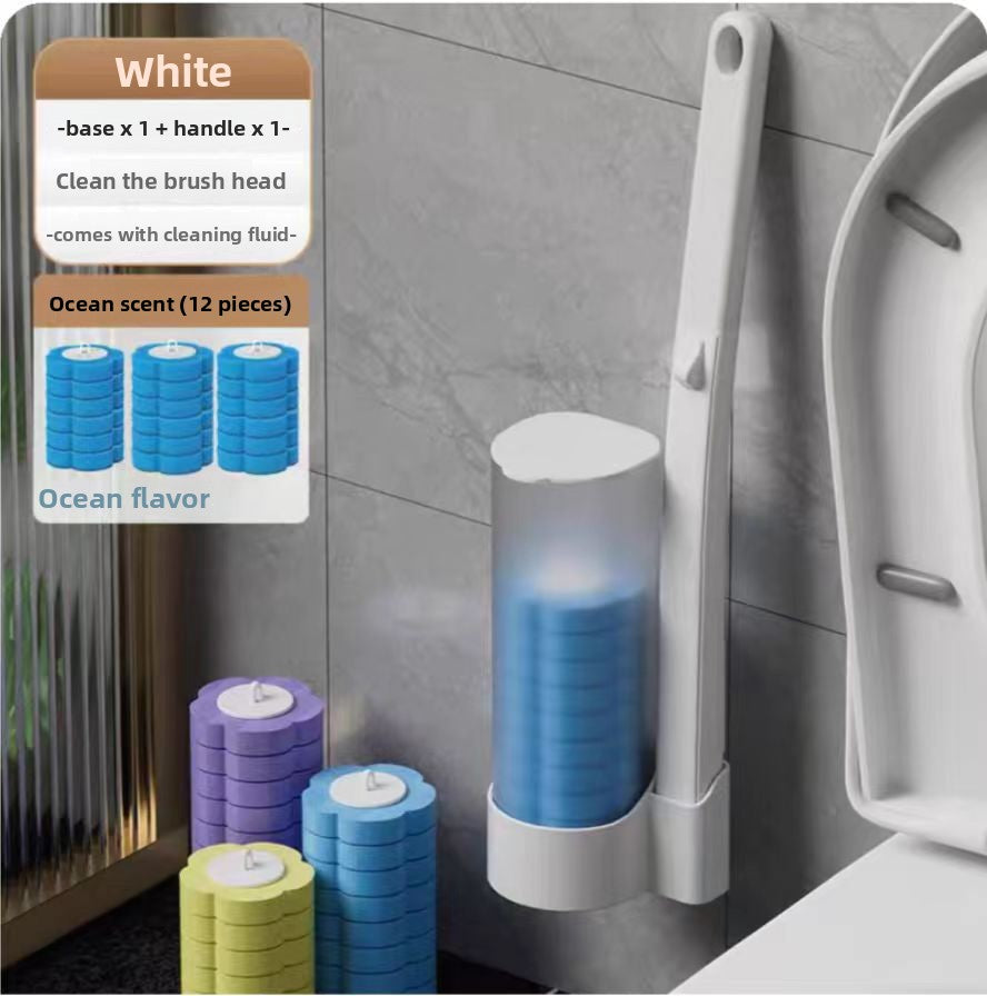 Disposable toilet brush