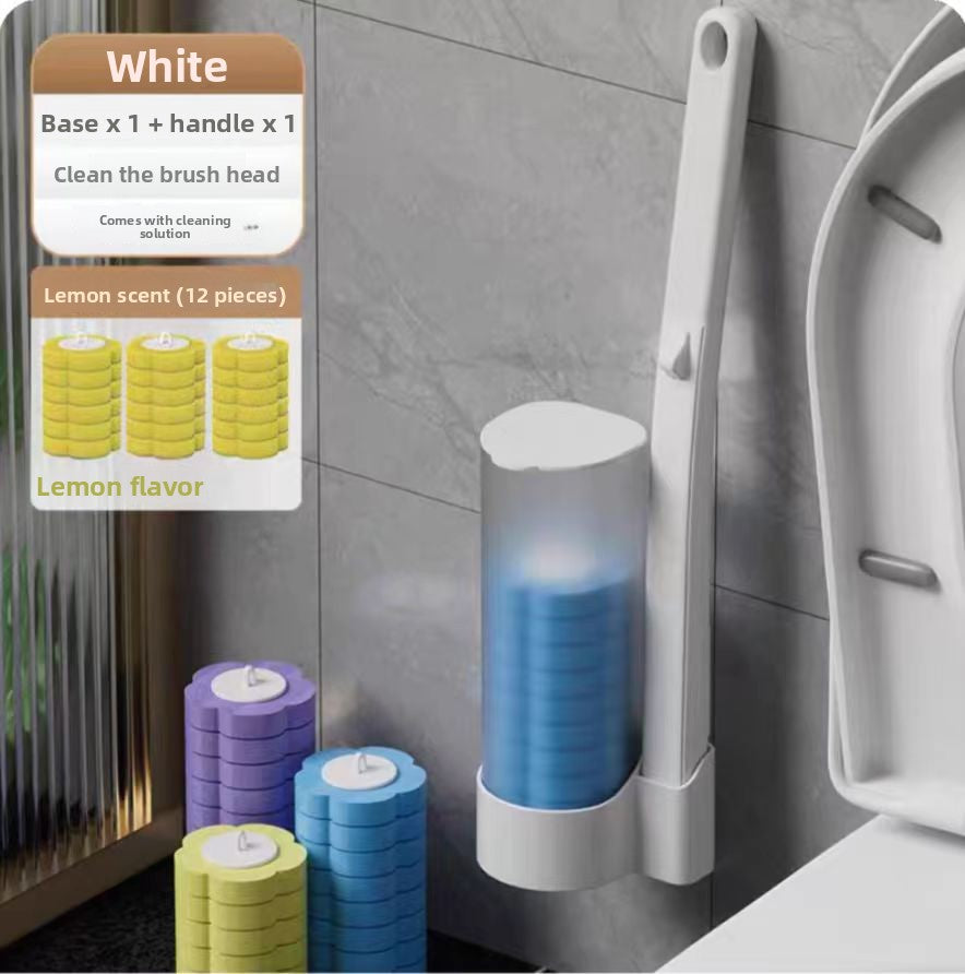 Disposable toilet brush