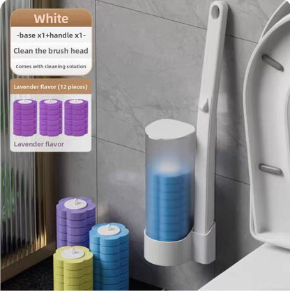 Disposable toilet brush