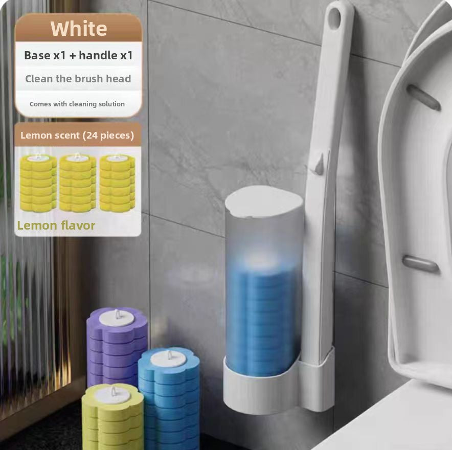Disposable toilet brush
