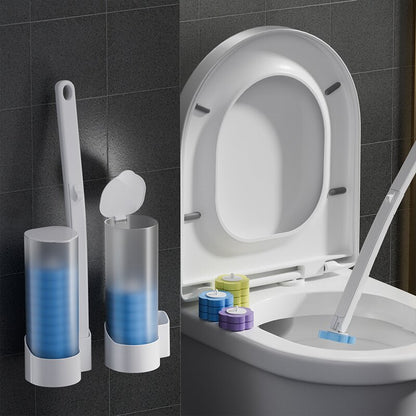 Disposable toilet brush