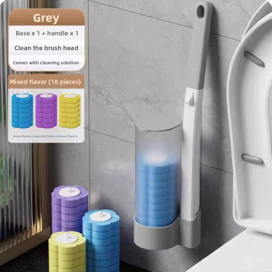 Disposable toilet brush