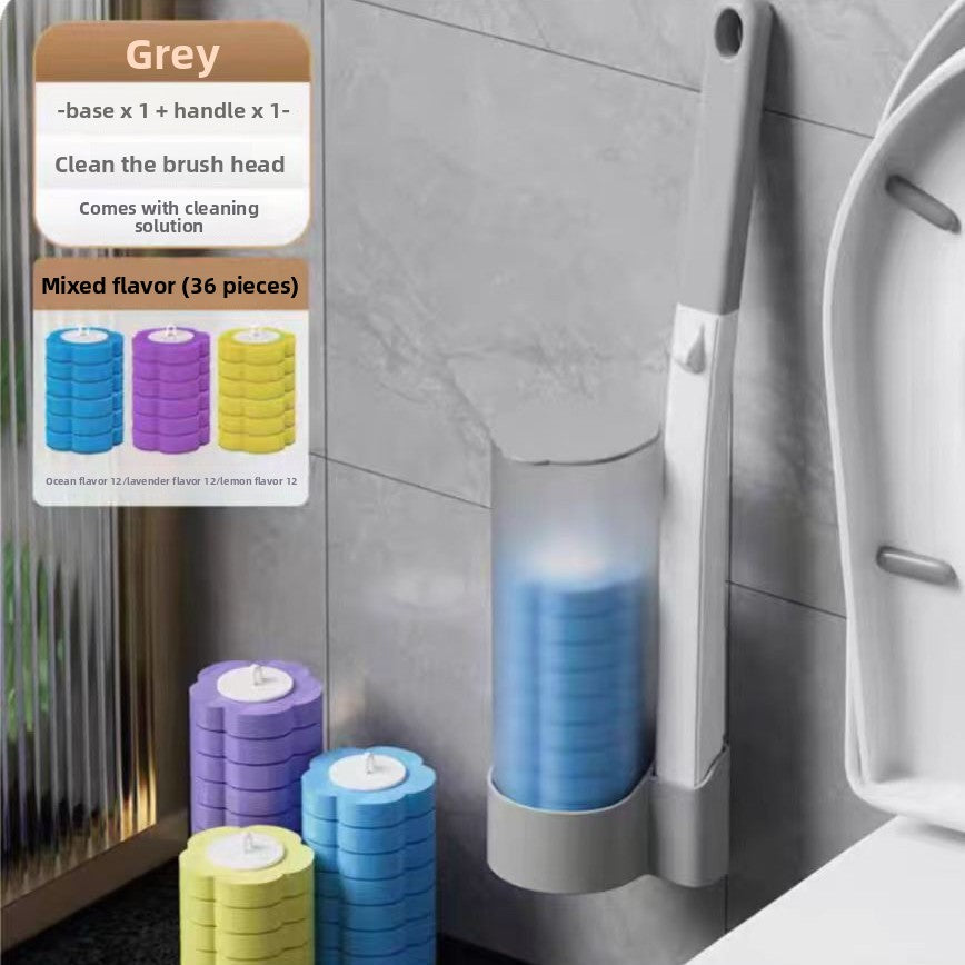 Disposable toilet brush