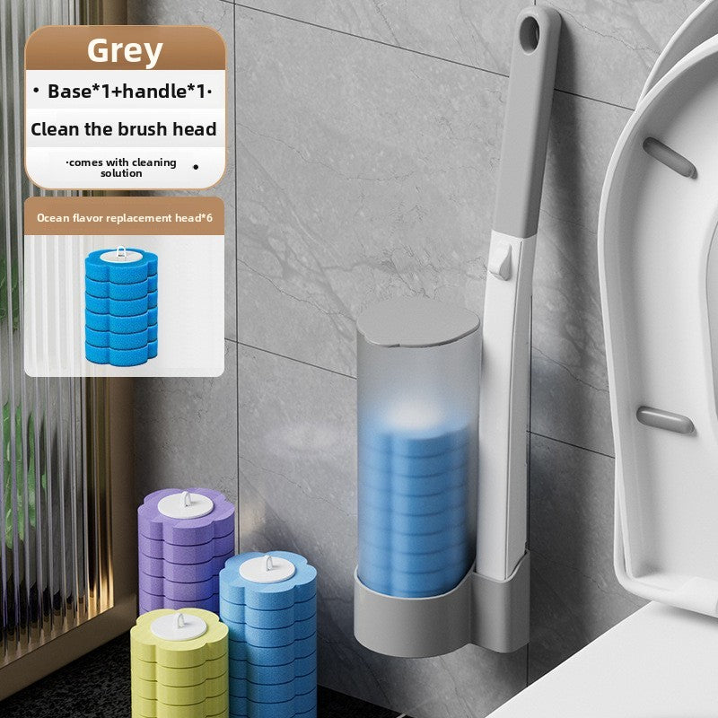 Disposable toilet brush