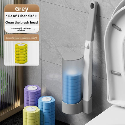 Disposable toilet brush