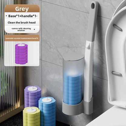 Disposable toilet brush