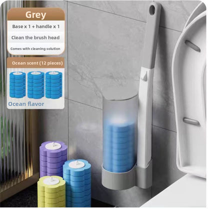 Disposable toilet brush