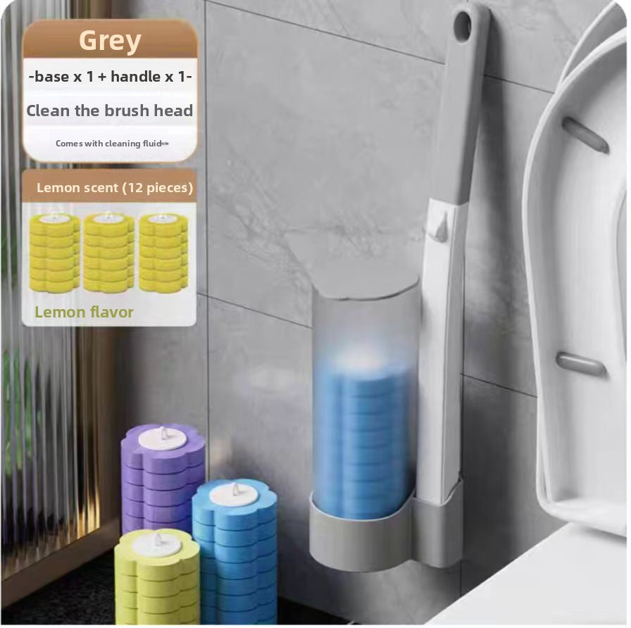 Disposable toilet brush