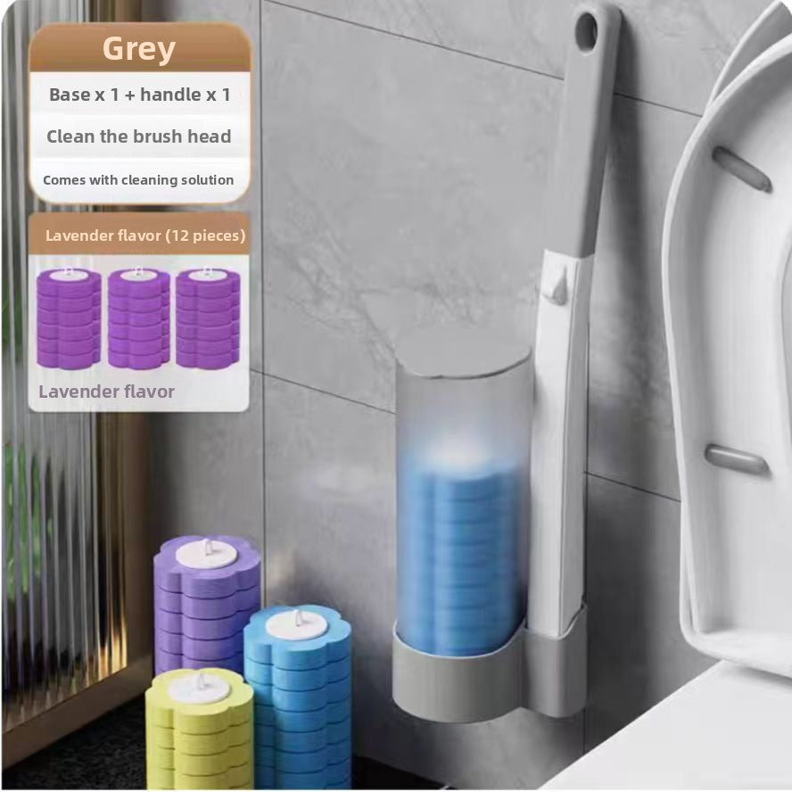 Disposable toilet brush