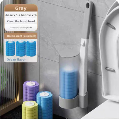 Disposable toilet brush