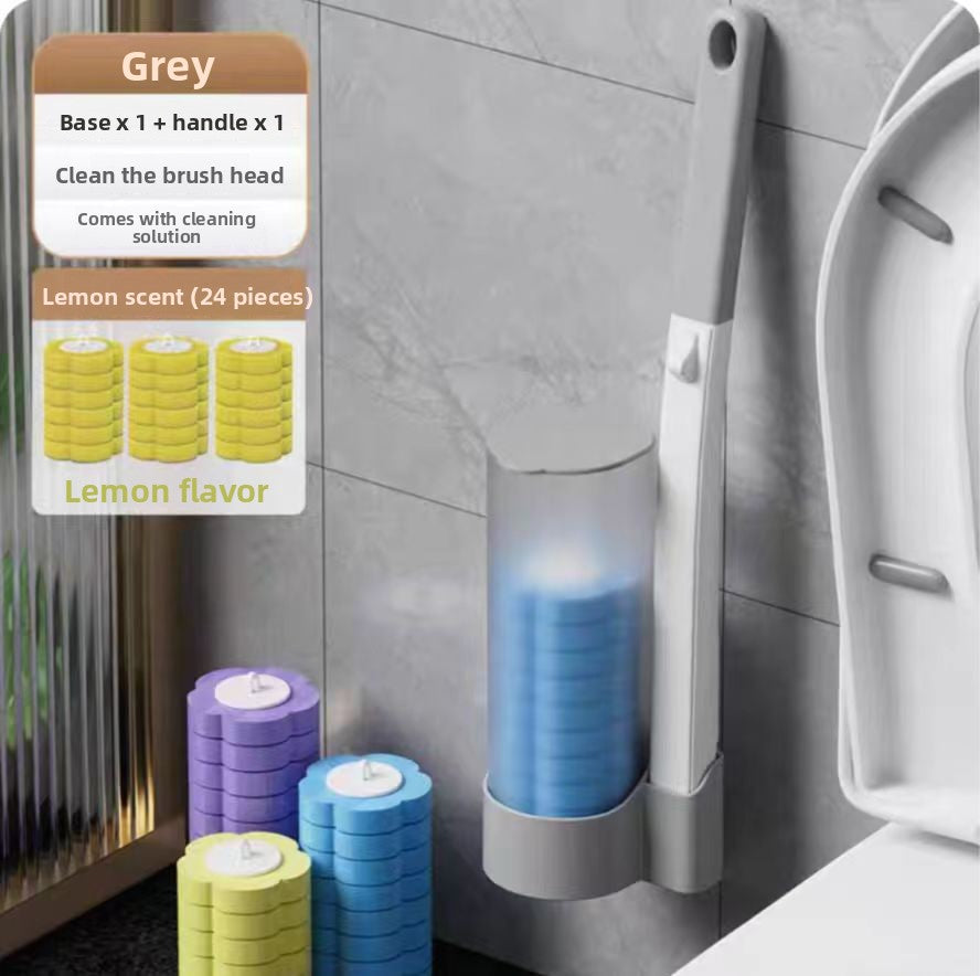 Disposable toilet brush