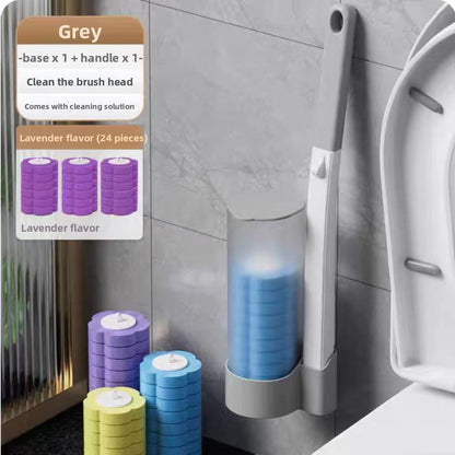 Disposable toilet brush