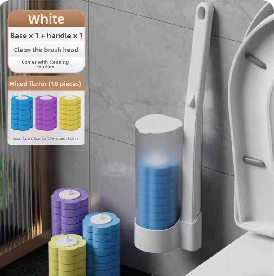 Disposable toilet brush