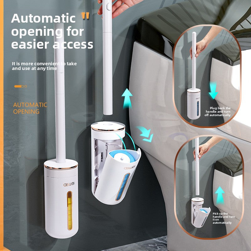 Disposable Toilet Brush with Replaceable Heads