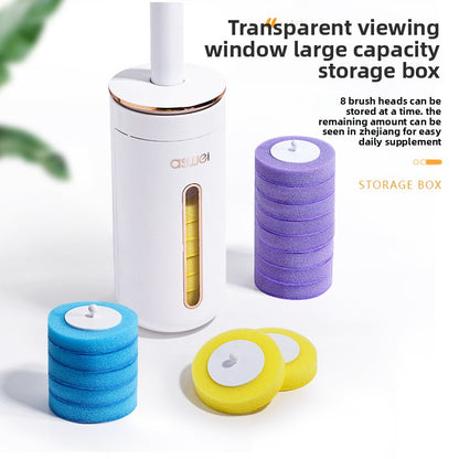 Disposable Toilet Brush with Replaceable Heads