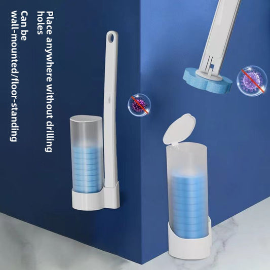 Disposable Toilet Brush with Replaceable Heads