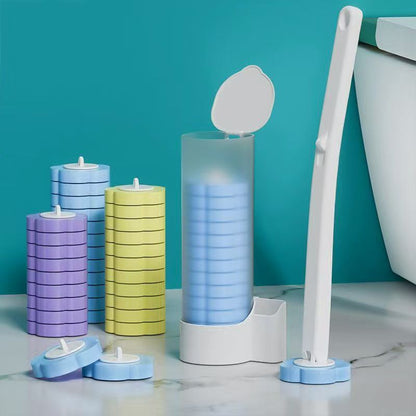 Disposable Wall Mounted Toilet Brush Set