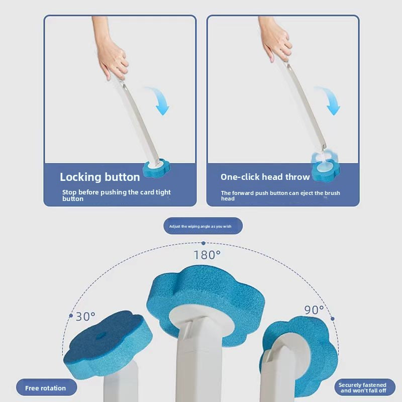 Disposable Wall Mounted Toilet Brush Set