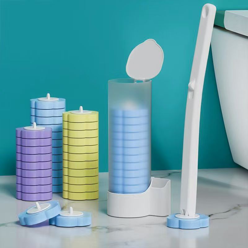 Disposable Wall Mounted Toilet Brush Set