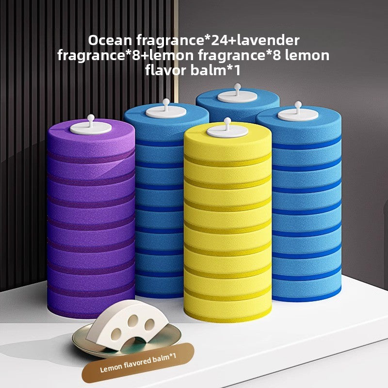 Disposable Wall-mounted Toilet Brush with Replaceable Heads
