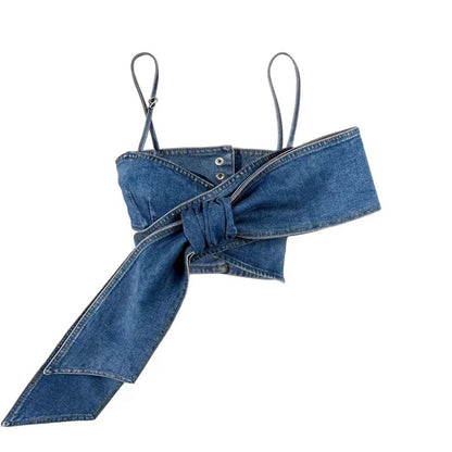 Distressed jeans set