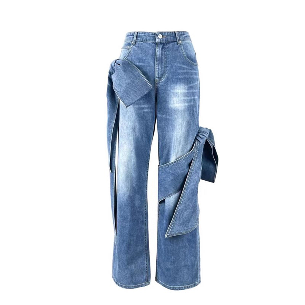 Distressed jeans set